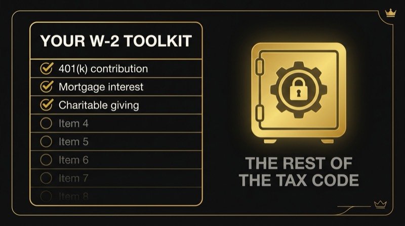 Custom graphic: checklist and vault illustration