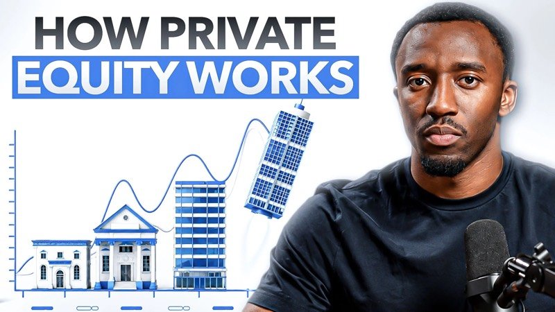 Thumbnail design for a how-private-equity-works video